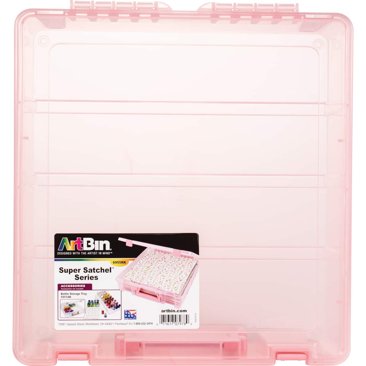 ArtBin&#xAE; Super Satchel&#x2122; Blush Single Compartment Box